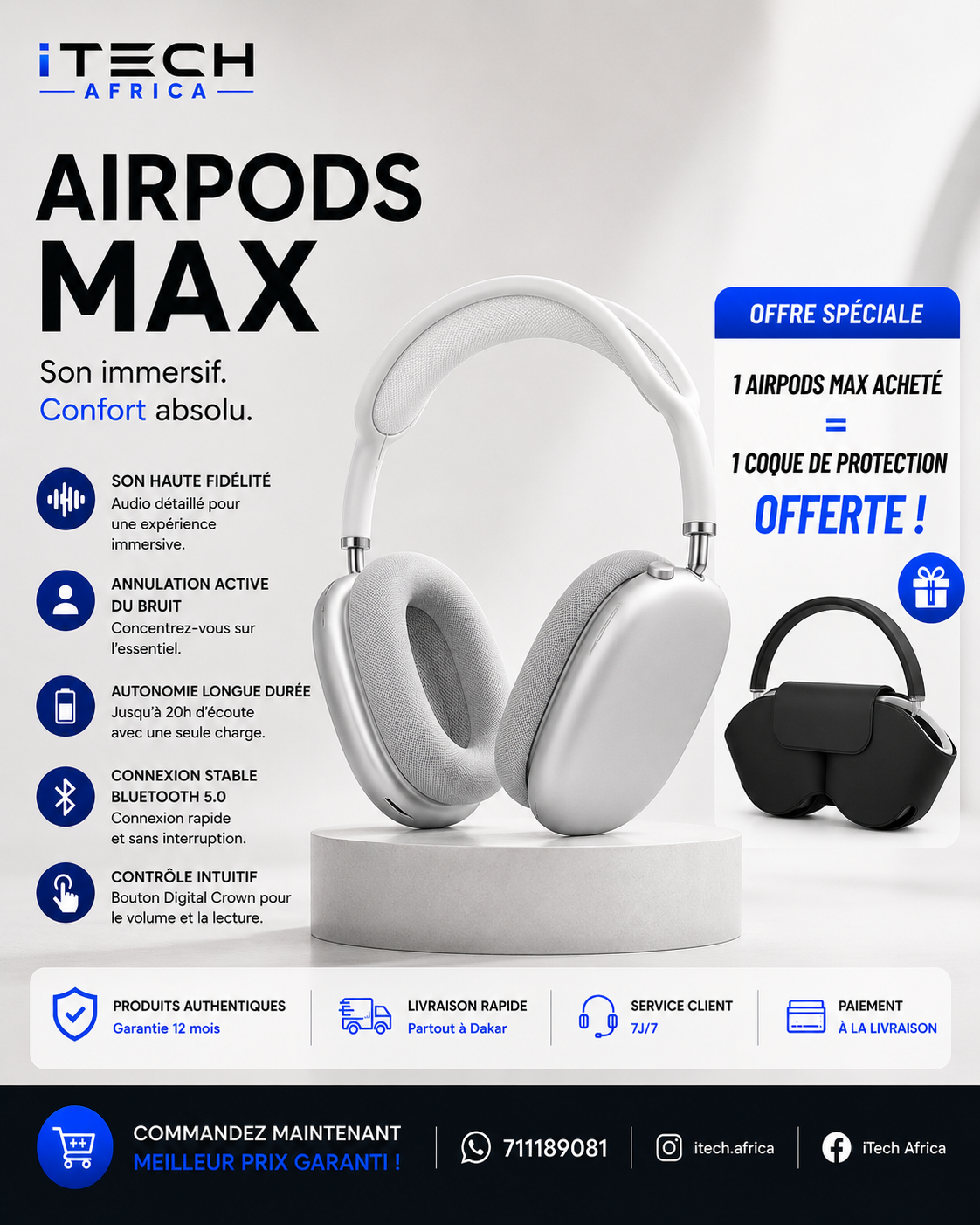 AIR PODS MAX ORIGINAUX
